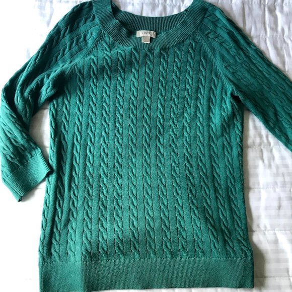 Ann Taylor Loft Cable Knit Sweater 